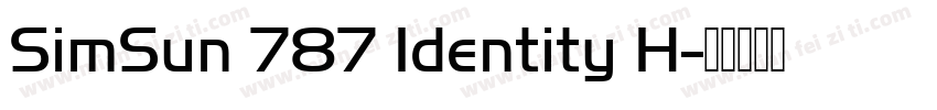 SimSun 787 Identity H字体转换